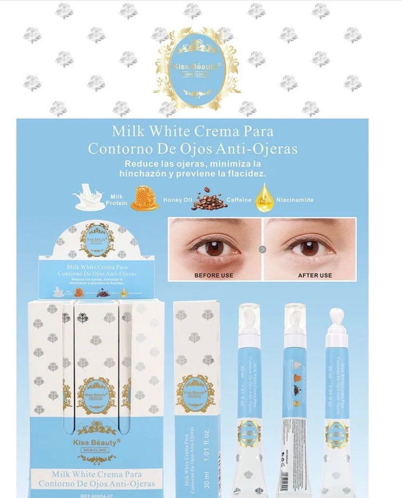 Contorno de ojos milk white