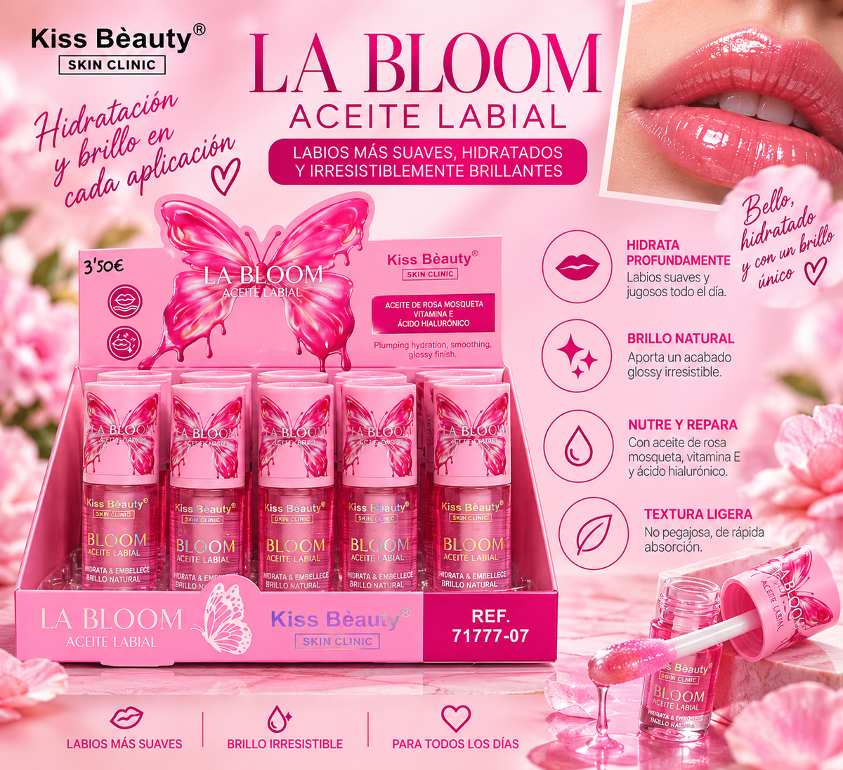 Aceite labial La Bloom