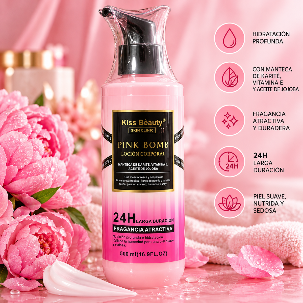 Loción corporal pink bomb