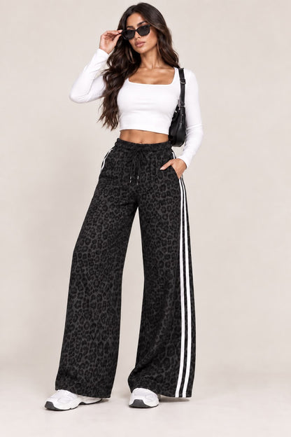 Pantalón leopardo rayas