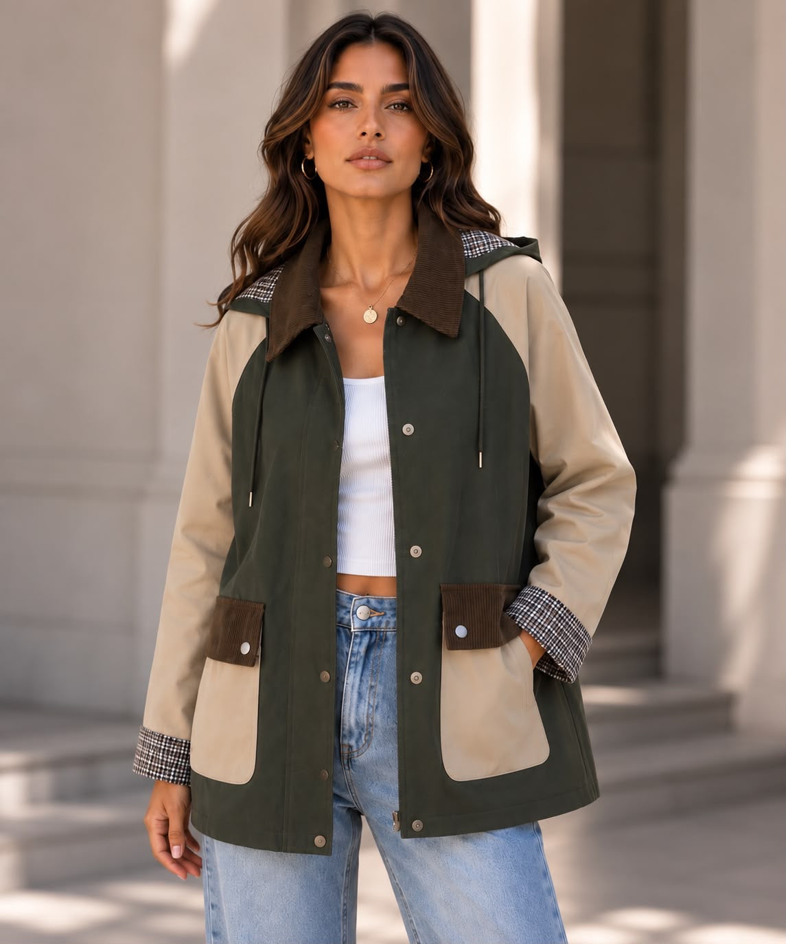 Chaqueta barbour tricolor