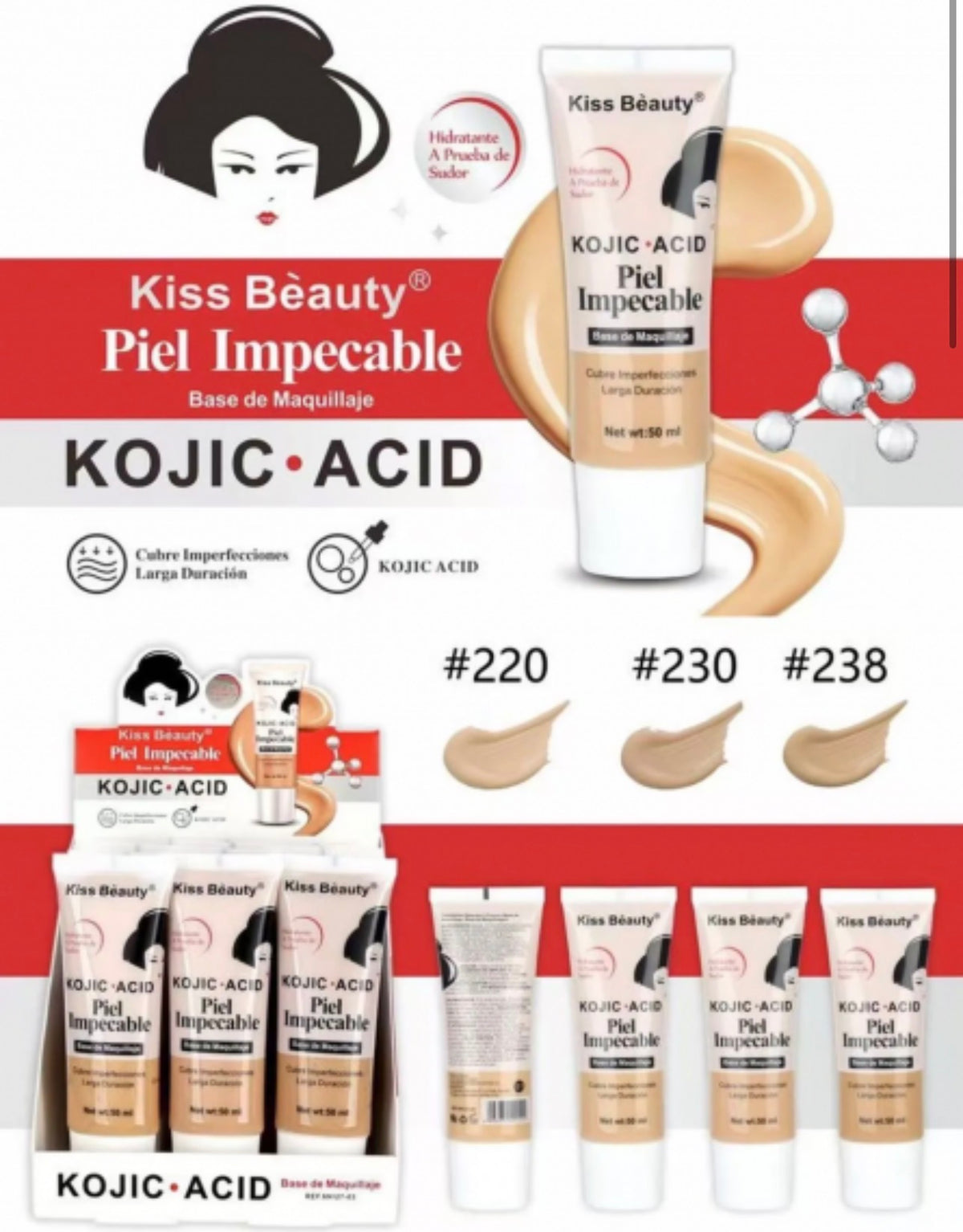 BASE MAQUILLAJE ACIDO KOJICO 50 ML