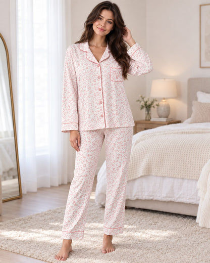 Pijama leopardo botones Vicky