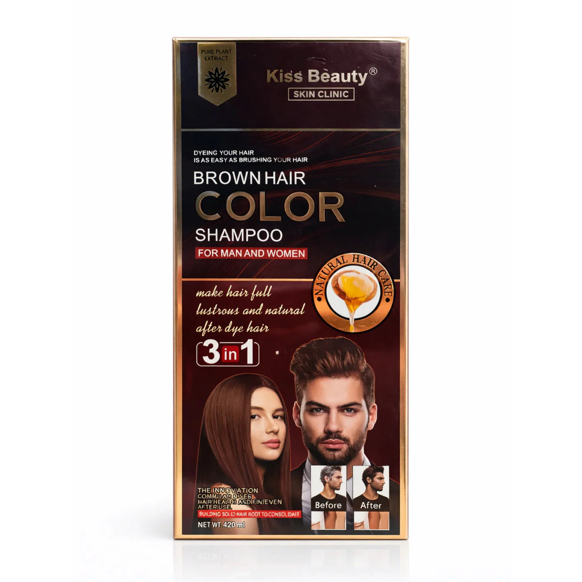 Champú tinte castaño