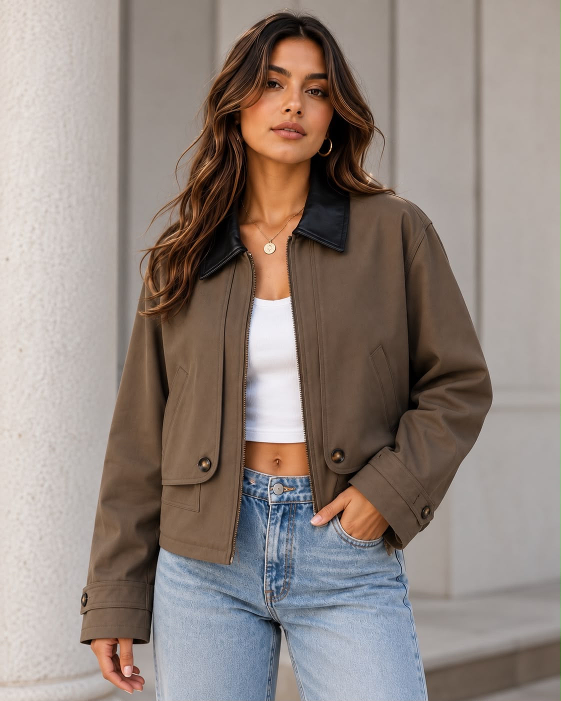 Chaqueta estilo barbour