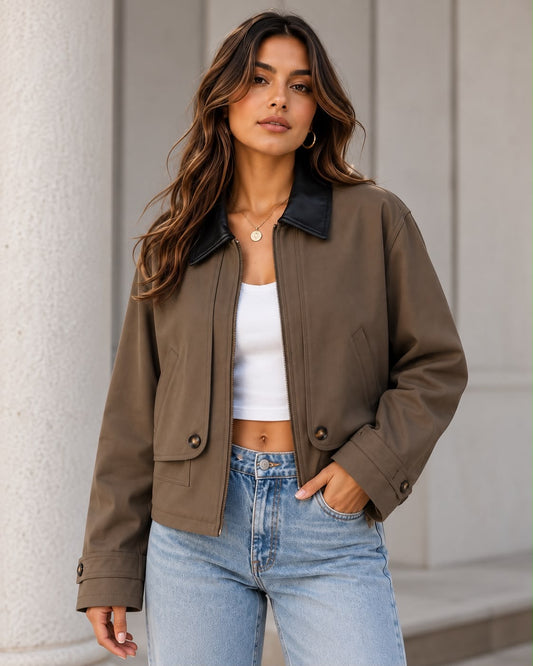 Chaqueta estilo barbour