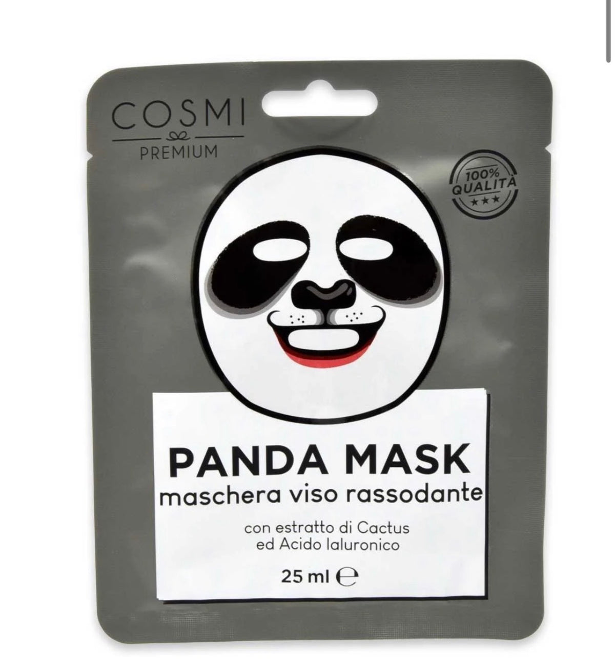 Mascarilla facial oso panda