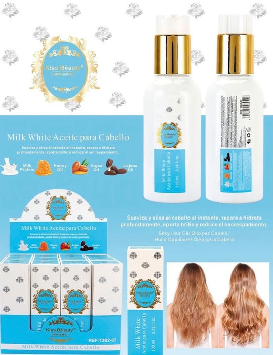 Aceite para cabello milk white