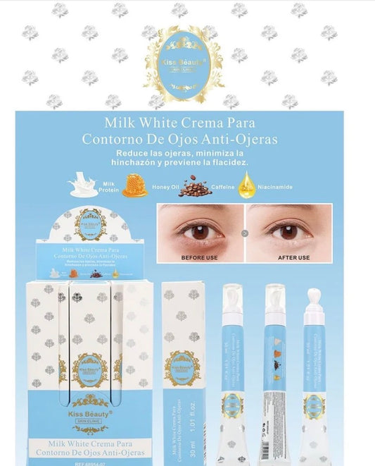 Contorno de ojos milk white