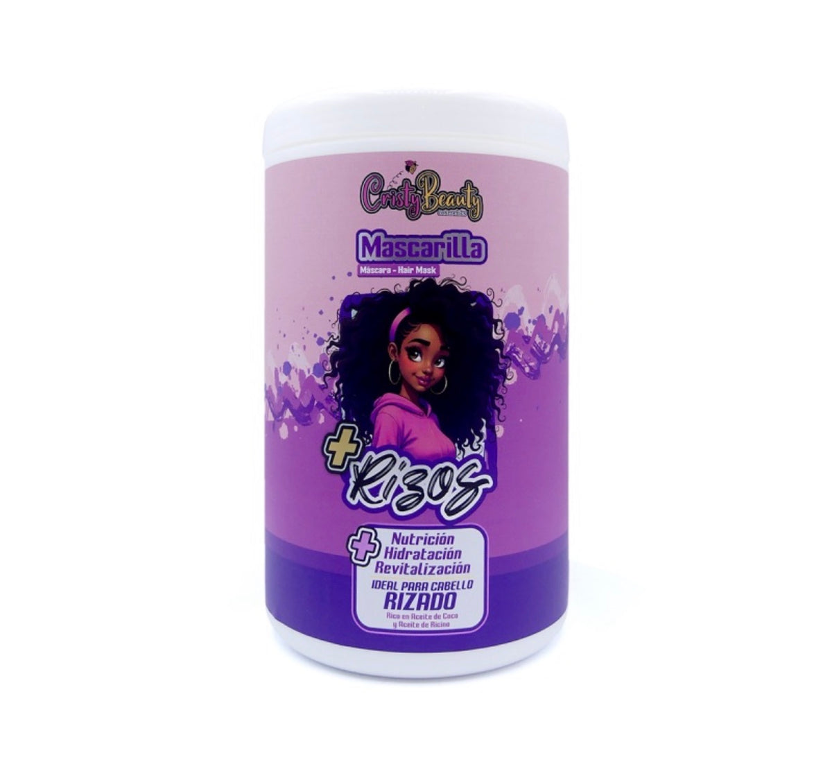 Mascarilla pelo rizado