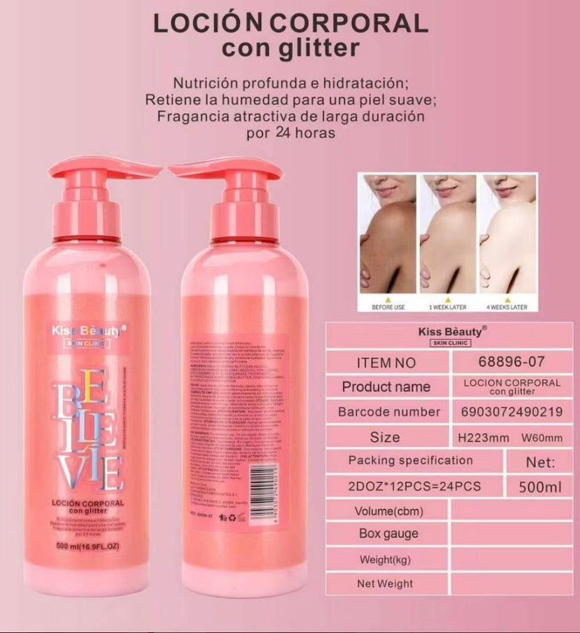 Loción corporal belle vie glither