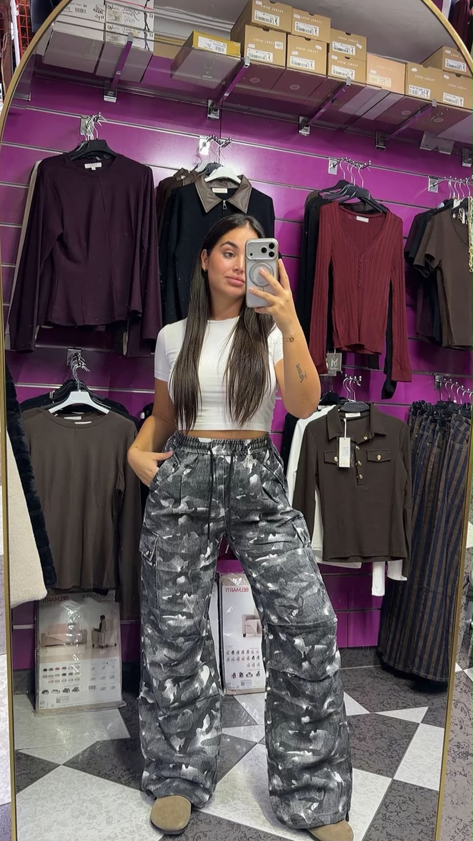 Pantalón camuflaje gris