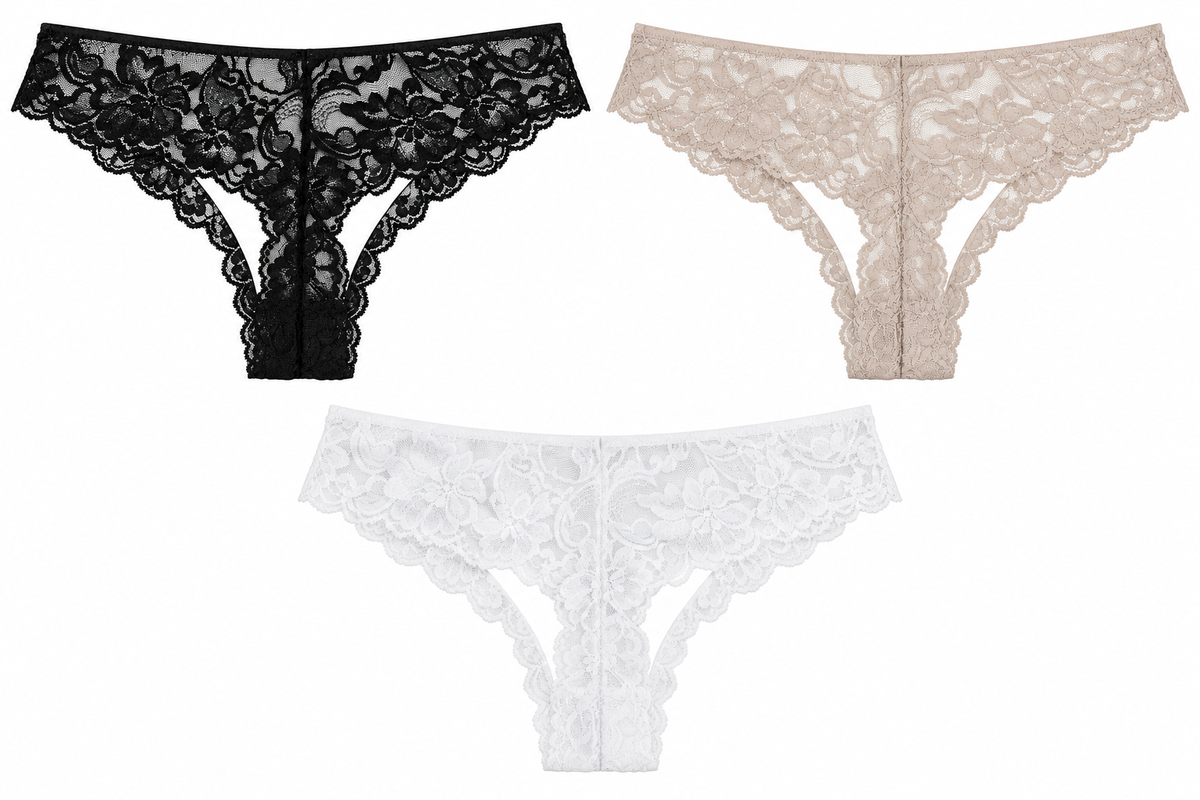 Tanga de encaje floral | 3 colores
