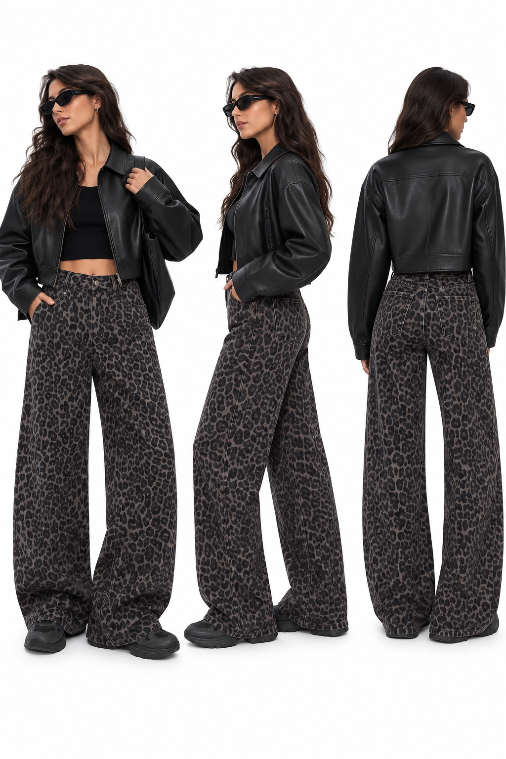 Vaquero leopardo Black