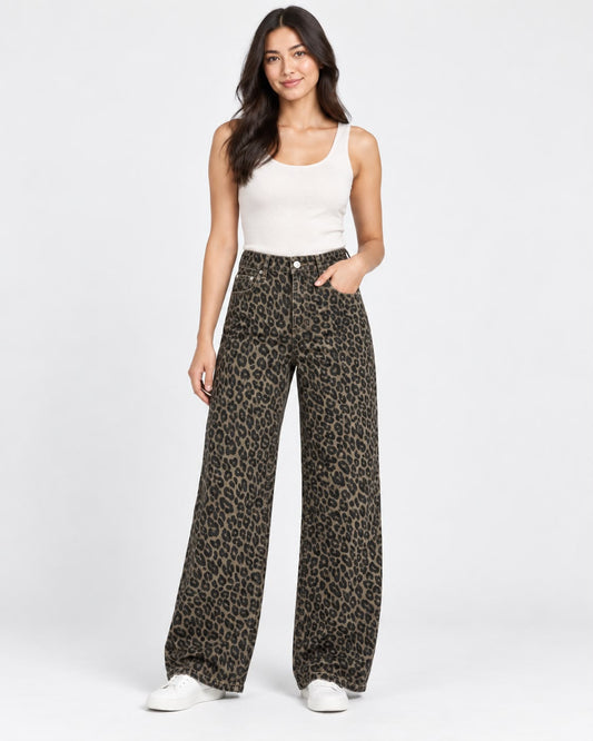 Vaquero leopardo marrón