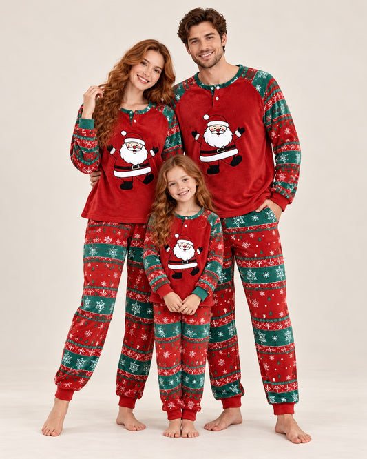 Pijama navideño rojo de Papá Noel