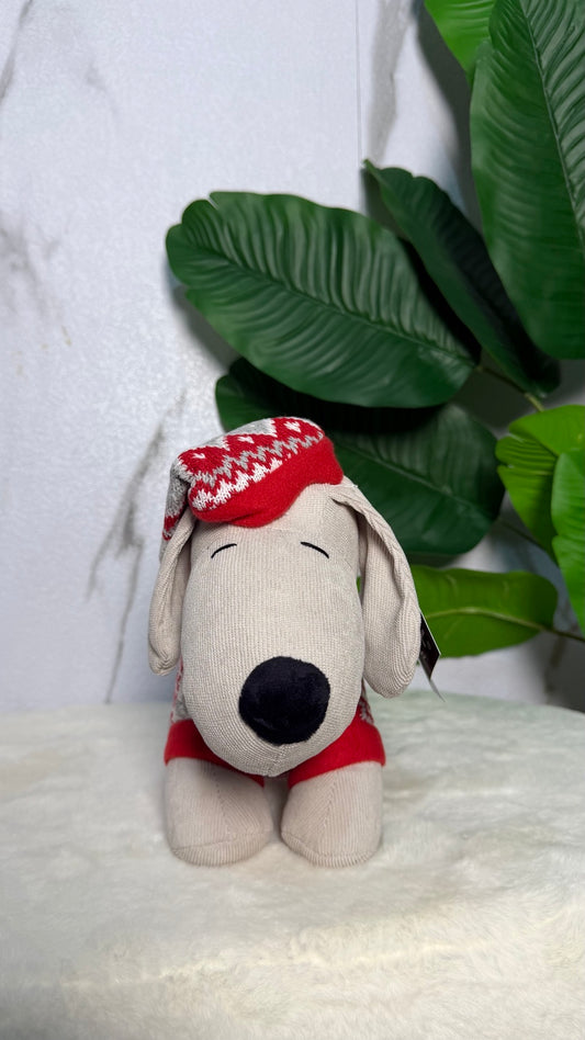 Pisapuertas navideño perro de punto
